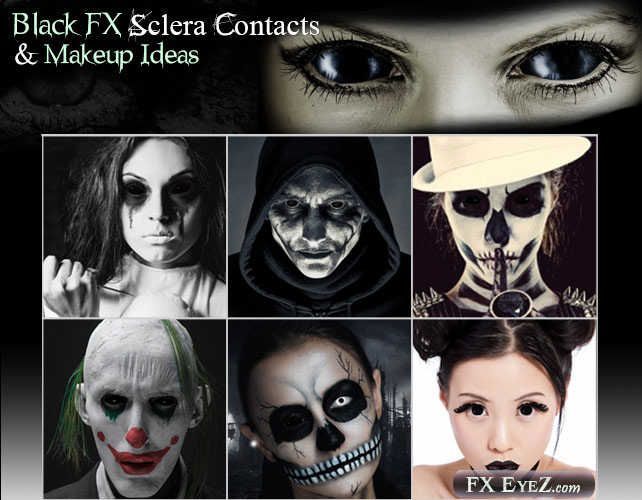 Black Eye Sclera FX Halloween Makeup Ideas