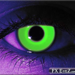 Glow Green Rave Party Contact Lenses