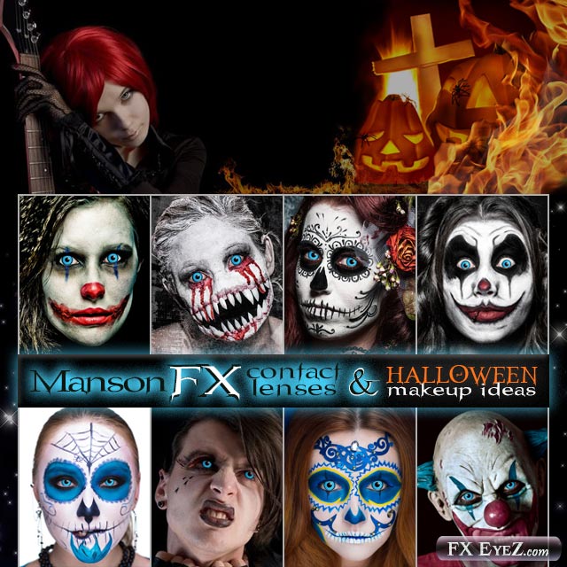 Manson Halloween costume makeup Ideas