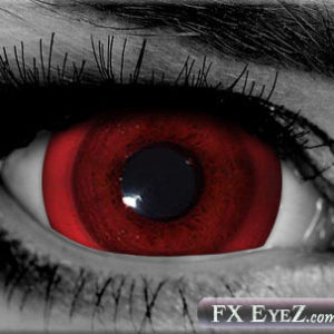 Mini Red Sclera Custom SFX Contact Lenses