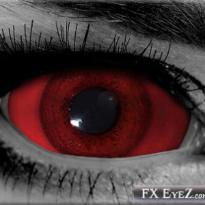 Red Sclera Ouch Custom Contact Lenses