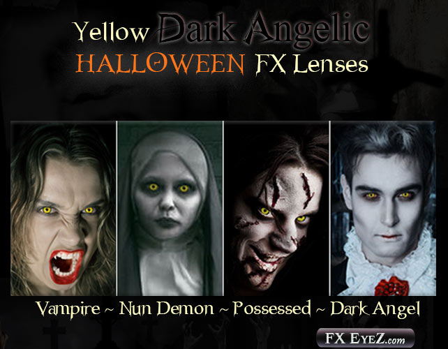 Yellow Angelic FX Eyez Makeup Costume Ideas